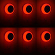 6-Pack Red LED Plug-in Night Lights – Auto Dusk-to-Dawn Sensor Lights for Bedroom, Bathroom, Baby Room, Hallway & Stairs