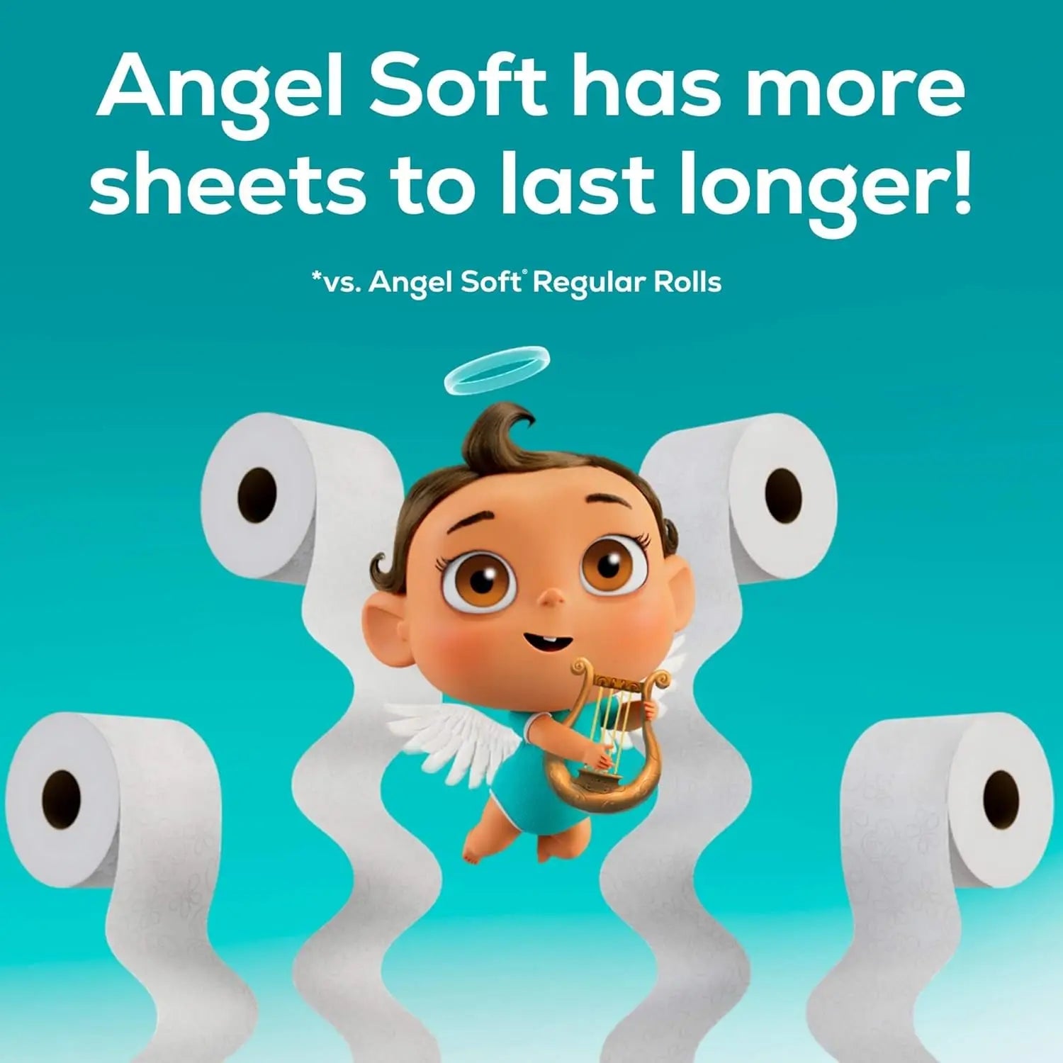 Soft Toilet Paper – Strong & Gentle Tissue, Available in 4, 8, 16 & 48 Mega Rolls (Equivalent to 16, 32, 64 & 192 Regular Rolls)