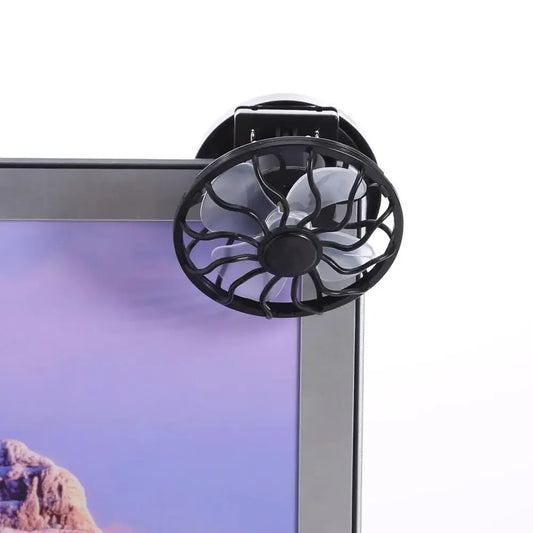 Mini Clip-On Solar Fan – Portable Camping & Hiking Cooling Fan for Summer Travel & Outdoor Adventures 🌞🌀