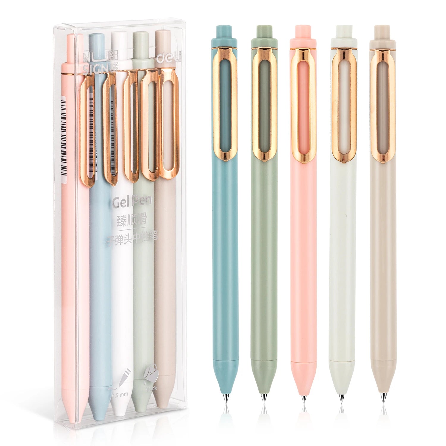 5-Pack 0.5 mm Black Gel Pens – Smooth Writing for Students & Professionals ✍️🖊️