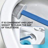 3-in-1 Silicone Toilet Brush & Holder Set – Flexible Silicone Bristles, Compact Storage Design