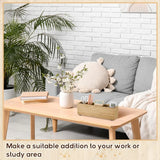 Rustic Wooden 6-Compartment Pen & Brush Holder – Adjustable Desk Organizer