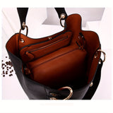 2-Piece Retro Tote Bag Set – Large-Capacity Women’s Shoulder Handbags, Simple & Stylish Design for Daily Use and Travel