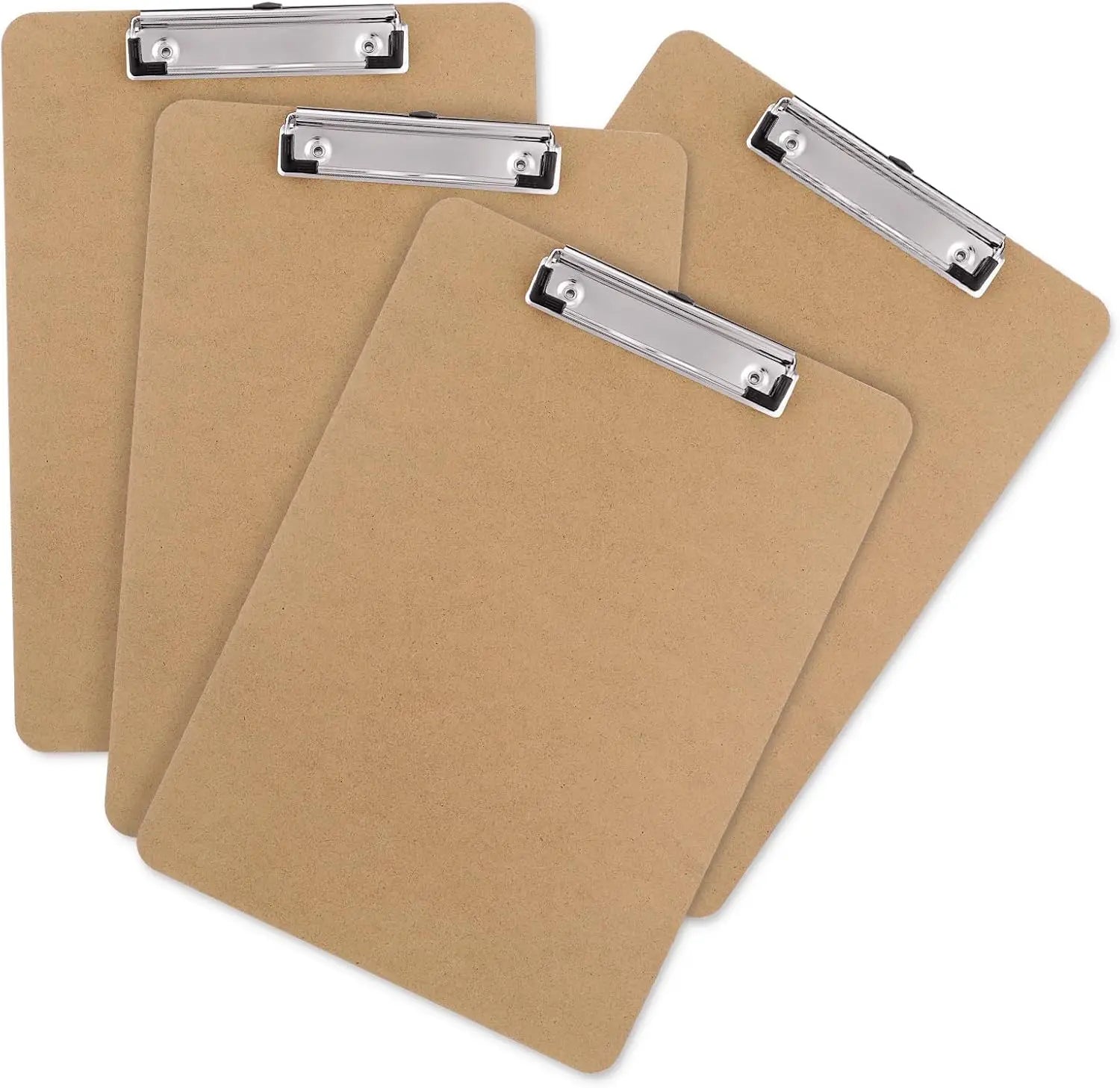 📋 Set of 2 Cardboard Clipboards – Letter & A4 Size (8.5x11 / 9x12.5) with Low-Profile Clips for School & Office