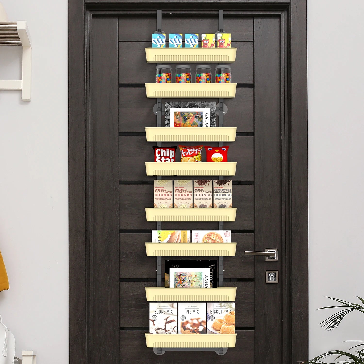 Scenes With Racks Adjustable Wall-Mounted 8-Layer Storage Rack – Multi-Scene Organizer ...