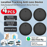 4-Pack Smart iTag Global Locator – GPS Tracker Compatible with iOS Find My for Keys, Wallets, Cars, Pets & Luggage