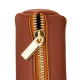 Simulated Leather Pencil Pouch – Zippered Case for Pens, Pencils & Highlighters