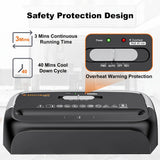 6-Sheet Cross-Cut Paper Shredder – Compact Home & Office Shredder with 3.4-Gallon Wastebasket for Credit Cards, Paper & Staples