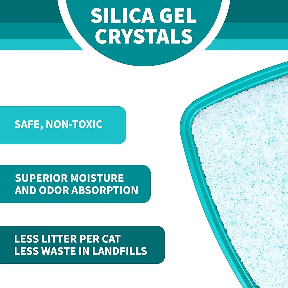 Micro Fresh Scented Crystal Cat Litter – Non-Clumping, OdorBond 30-Day Odor Control, Ultra-Absorbent & Soft Paw Comfort