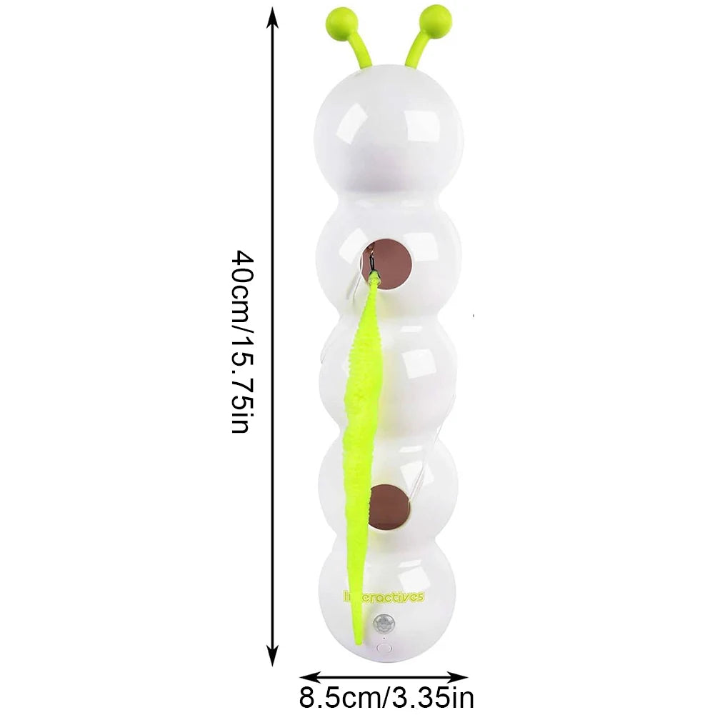 2025 Intelligent Interactive Cat Toy – Automatic Earthworm Pole with Popping Hole Design, Teasing Toy for Active Indoor Cats