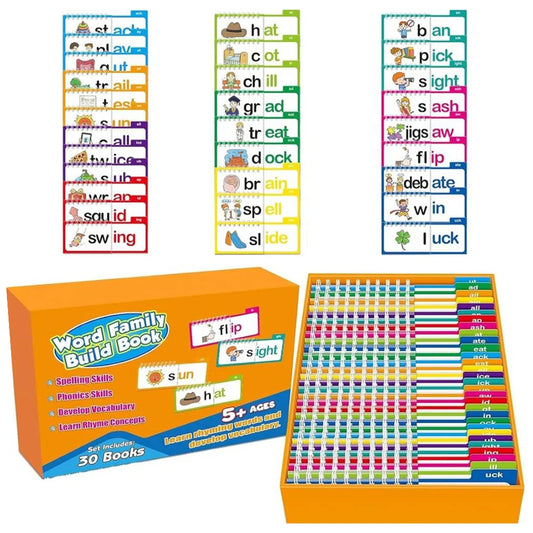 CVC Word Flip Chart – Montessori Phonics Spelling Builder | Educational Sight Words Game for Preschool & Kindergarten