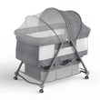 Sejoy 3-in-1 Rocking Crib Baby Bassinet & Newborn Beside-Sleeper – Convertible Infant Sleeping Bed
