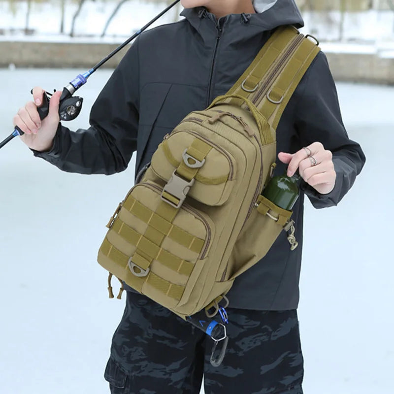 OULYLAN Lightweight Waterproof Outdoor Backpack – Large-Capacity Travel & Fishing Pack | Versatile Men’s Daypack