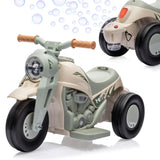 Battery-Powered 6V Kids Ride-On Bubble Motorcycle with LED Headlights & Music – Ages 2-5