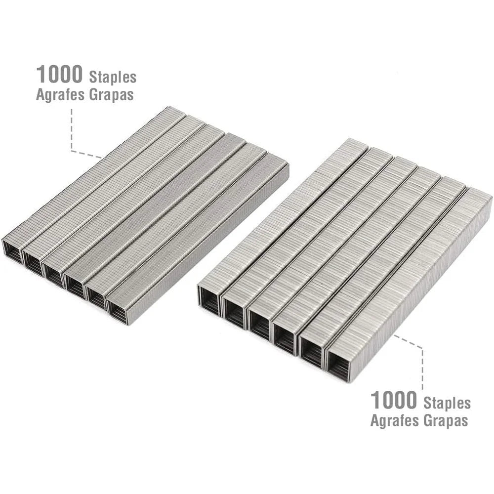 T50 Heavy-Duty Stainless Steel Staples – 1,000-Pack, Corrosion-Resistant for Upholstery & Insulation