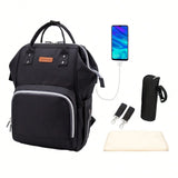 Stylish Baby Diaper Bag Backpack – Large Multi-Function Nappy Bag with Changing Pad | Travel Baby Care Backpack for Moms & Dads