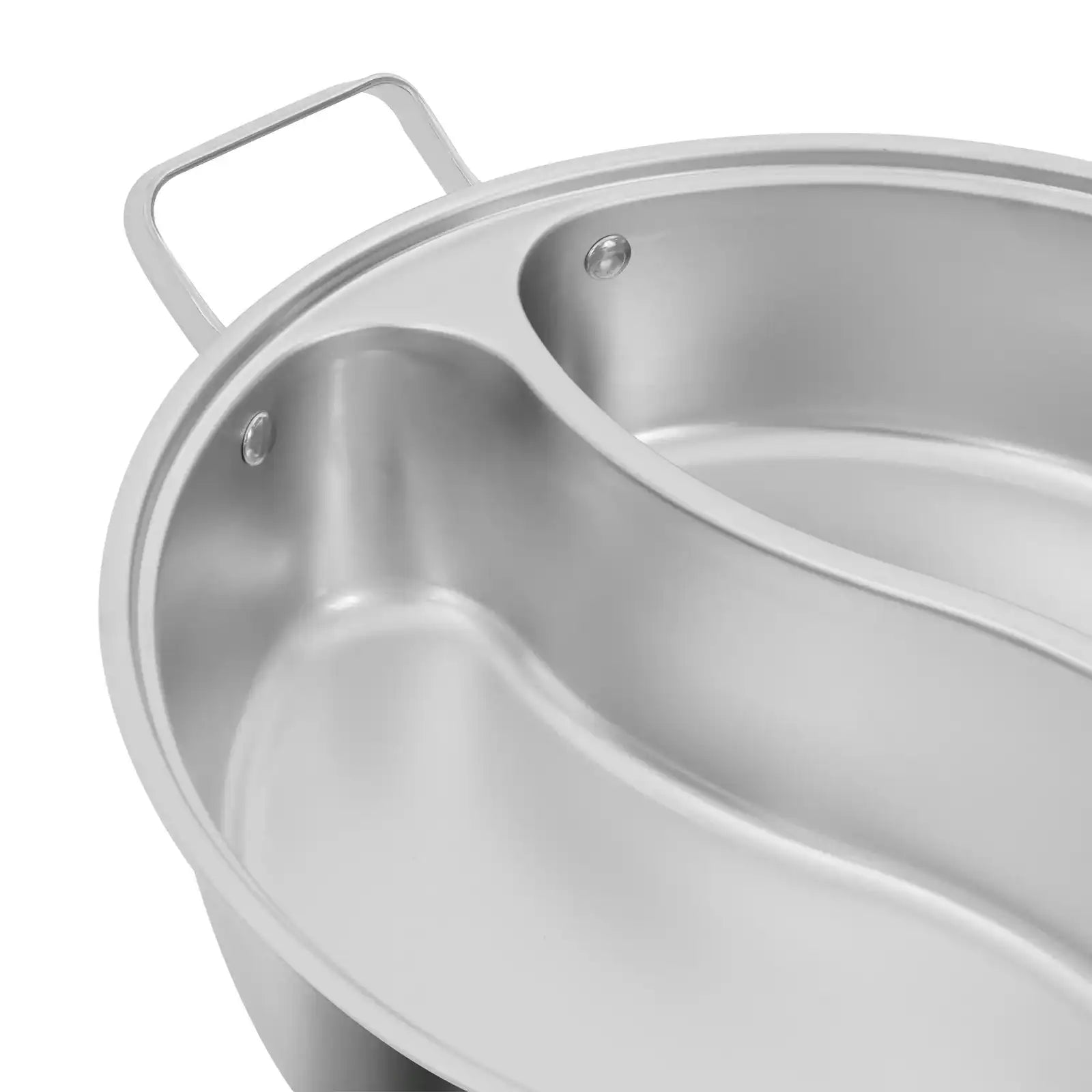 304 Stainless Steel Double-Flavor Hot Pot – Tempered Glass Lid, 5 L / 7 L Capacity