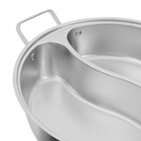 304 Stainless Steel Double-Flavor Hot Pot – Tempered Glass Lid, 5 L / 7 L Capacity