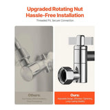 Adjustable 16-inch Shower Head Extension Arm – Height & Angle Adjustable G1/2 Mount