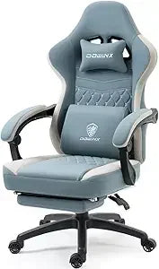 Ergonomic Gaming Chair – Comfortable Breathable Fabric Gamer Seat with Gel Pad, Pocket Spring Cushion & Storage Bag