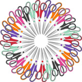 8-Inch All-Purpose Scissors 6-Pack – Sharp Comfort-Grip Scissors for Office, School, Sewing, Fabric & Craft Projects