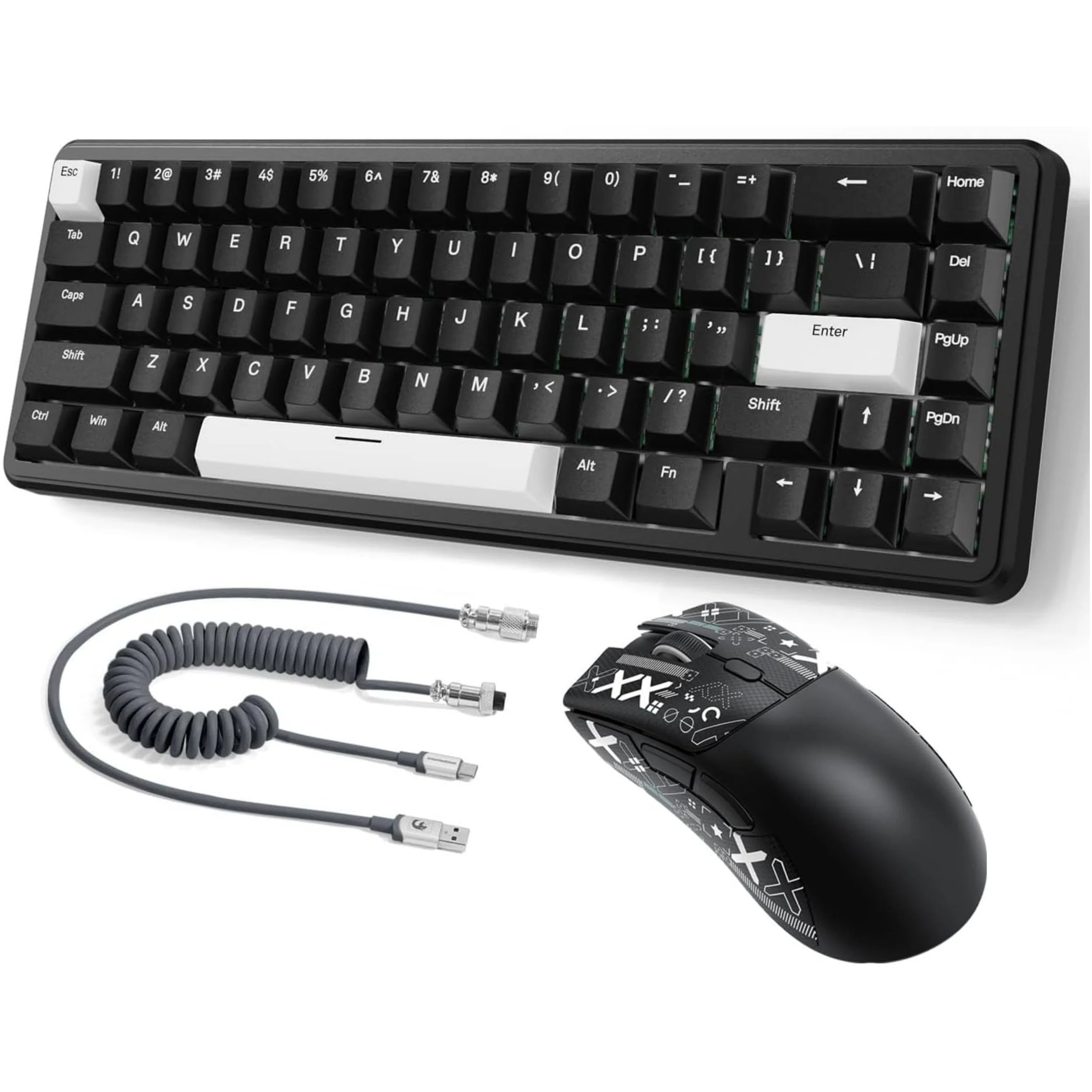 Mambasnake X Attack Shark X65 HE Wired Gaming Keyboard and R1 Mouse Combo – Rapid Trigger Magnetic Switch Keyboard with RGB Backlight