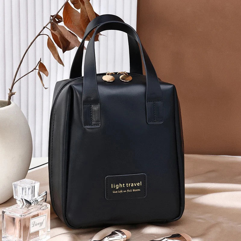 Portable Large-Capacity Waterproof Cosmetic Bag – High Aesthetic Makeup Organizer for Travel & Daily Use