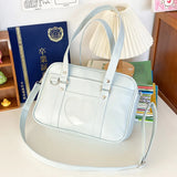 Women’s Transparent Love-Heart Satchel – Adjustable Strap PU Crossbody Bag