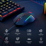 Redragon S141 Gaming Keyboard & Mouse Combo – K515 Wired RGB Membrane Keyboard & 10,000 DPI M616 Gaming Mouse Bundle