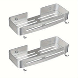 2-Pack Aluminium Tower Shower Caddy & Shelves Set with Hooks – Bathroom Storage Organizer