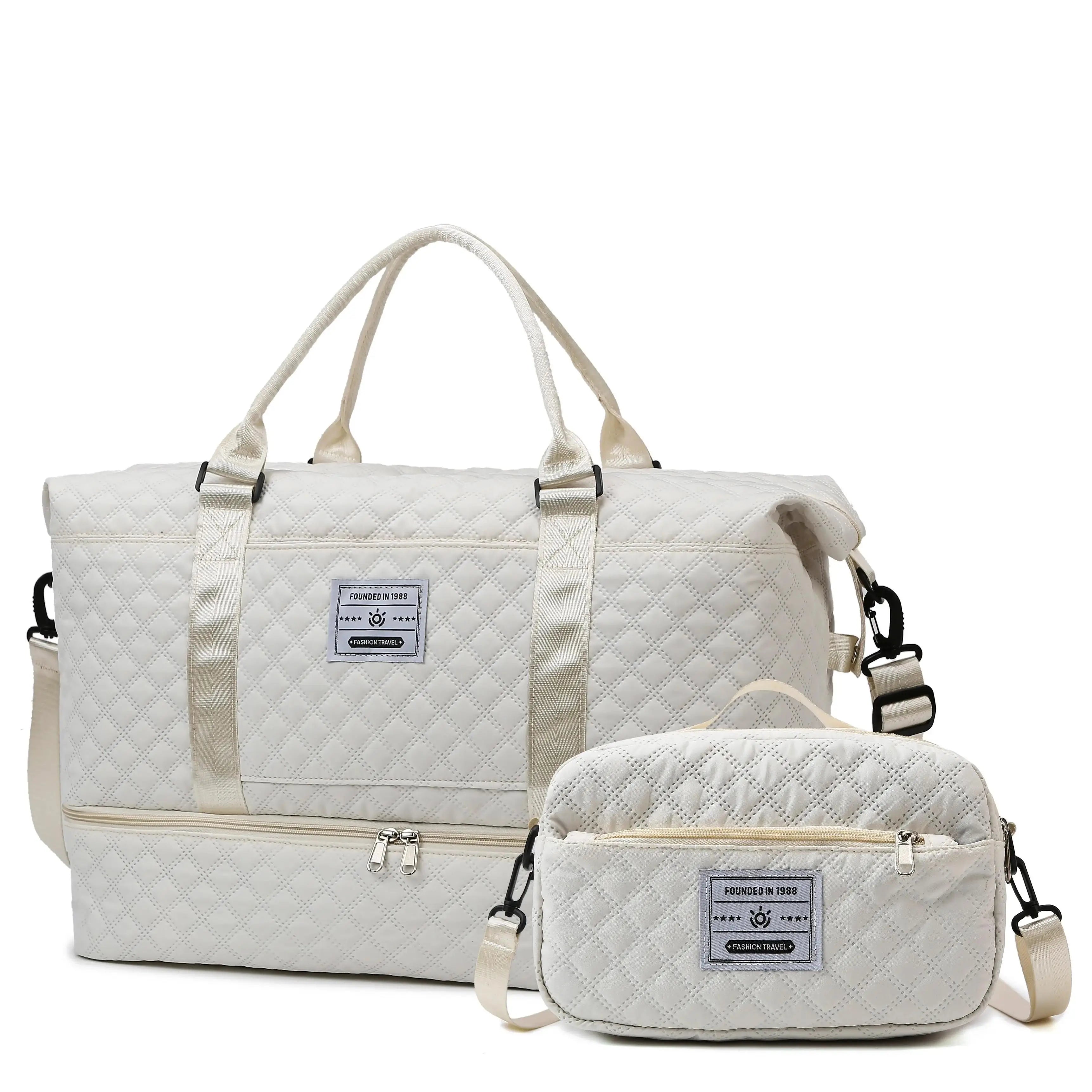 Large-Capacity Travel Duffle Bag – Multi-Purpose Sports, Gym, Yoga & Weekend Overnight Tote with Luggage Organizer Features