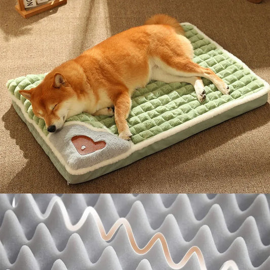 Pet Dog Bed Mat & Detachable Indoor Dog House – Cervical Spine Protection for Small, Medium & Large Dogs