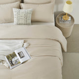 3-Piece Solid-Color All-Season Comforter Set – Ultra-Soft Breathable Bedding (1 Comforter + 1/2 Pillowcases)