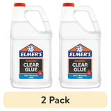 2-Pack Elmer’s Liquid School Glue – Clear, Washable & Great for Slime DIY 🧪⭐