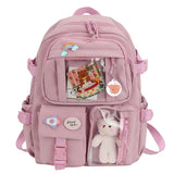 Cute Kawaii Large-Capacity Nylon Student Rucksack – Japanese Style Backpack for Teen Girls
