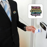😂 Funny “I Am Not Qualified to Diagnose but I Have Theories” Badge Reel – Retractable ID Holder Clip for Nurses & Doctors