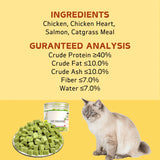 Cat Grass Treats – Chicken-Flavoured Hairball Support & Teeth-Cleaning Treats for Cats (100 g)