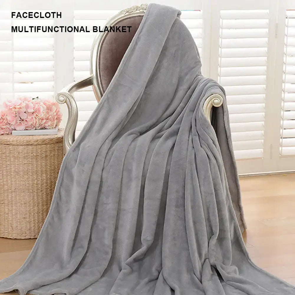 Flannel Fleece Blanket – Cozy Soft Plush Winter Blanket, Multi-Functional Thermal Throw for Home & Office (1–10PCS Options)