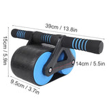 SpringBack Ab & Push-Up Roller Set – Quiet Core & Upper-Body Training Wheels (Blue) 🎯