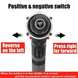21V Cordless Impact Drill – Electric Screwdriver & Hammer Drill | Mini Wireless Power Tool with Lithium-Ion Battery