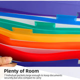 Accordion File Organizer – 7-Pocket Expanding Folder with Labels for A4 & Letter Documents 📁