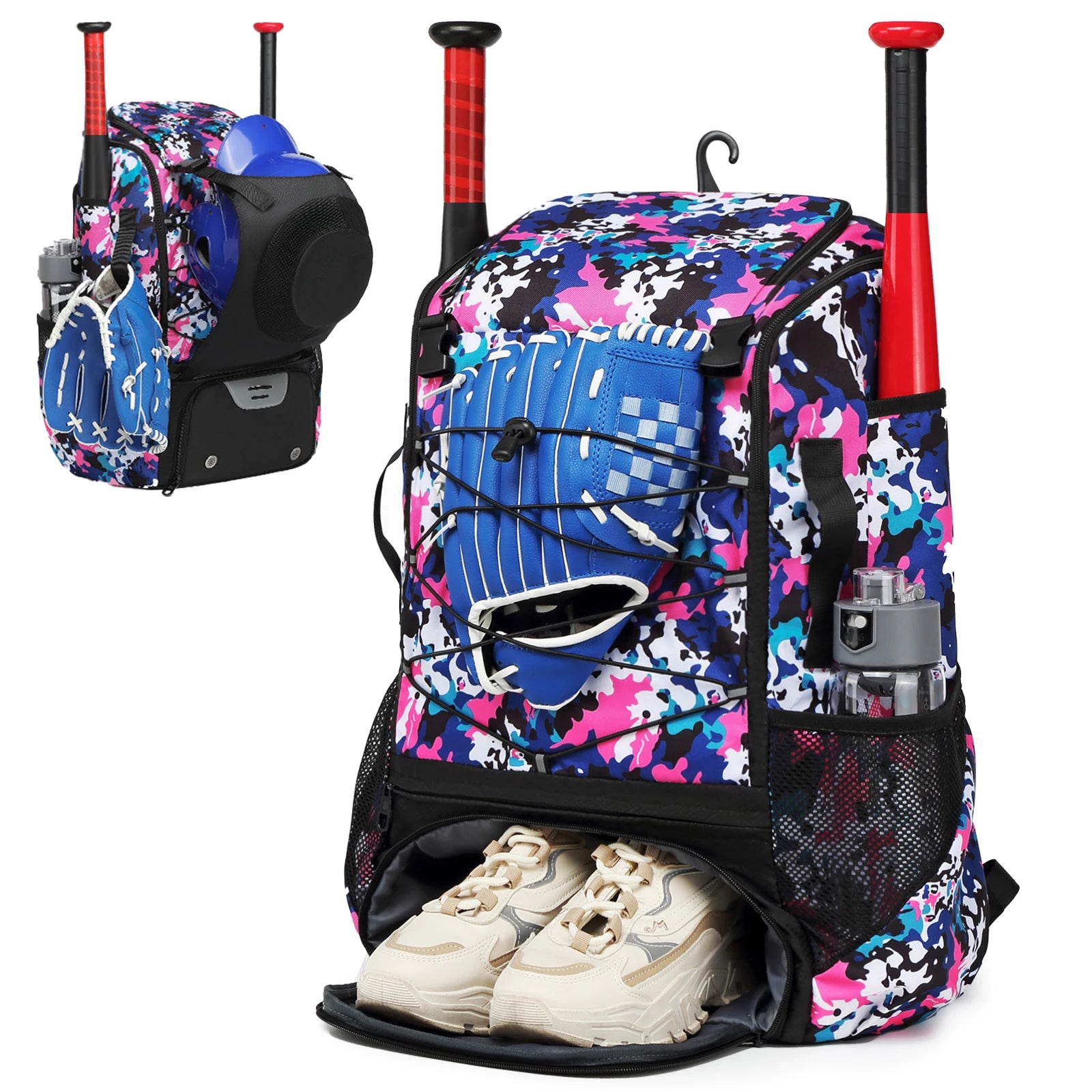 Baseball Equipment Bag – Large-Capacity Baseball Backpack with Shoe Compartment & Bat Sleeve
