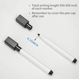 Magnetic Dry Erase Markers – 72-Pack Black Fine Tip Whiteboard Markers with Eraser Caps 🧲