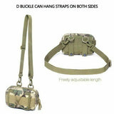 Men’s Tactical MOLLE Messenger Bag – Compact EDC Sling, Crossbody & Waist Utility Pouch for Outdoor & Survival Gear