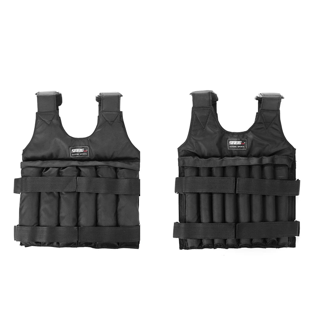 Adjust-Load 2-in-1 Weighted Vest Jacket – 3 / 5 / 20 / 35 / 50 kg Adjustable Training Weight Vest 🏋️‍♂️