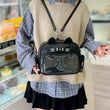 Cute Cat PU Crossbody Bag — Adjustable Strap Shoulder Purse with Clear Pocket for Women & Girls