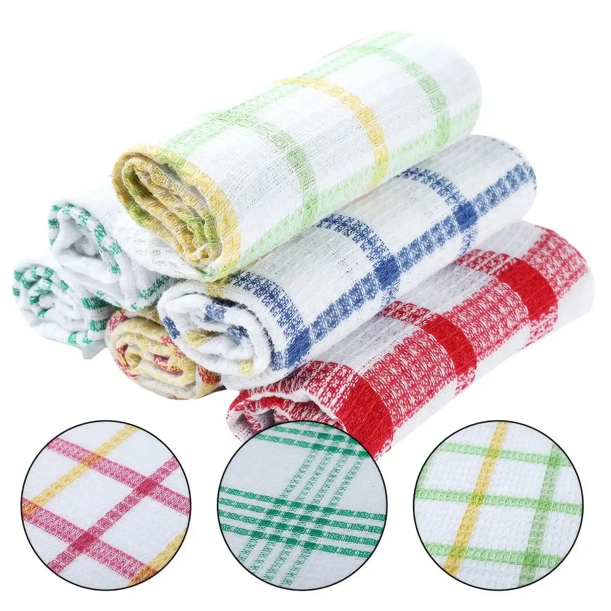 12-Pack Soft Absorbent Kitchen Dish Cloths – Durable Reusable Towels 35 cm/13″