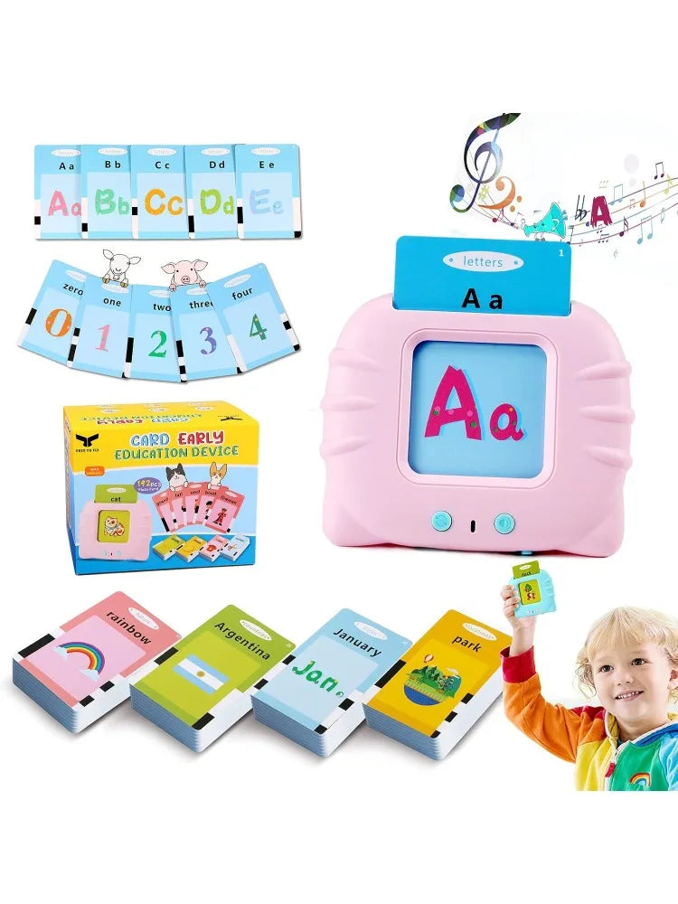 Interactive Talking Flash Cards – 384 Sight-Words Learning Set for Toddlers (Alphabet, Colors, Numbers & Shapes) 📚🔊