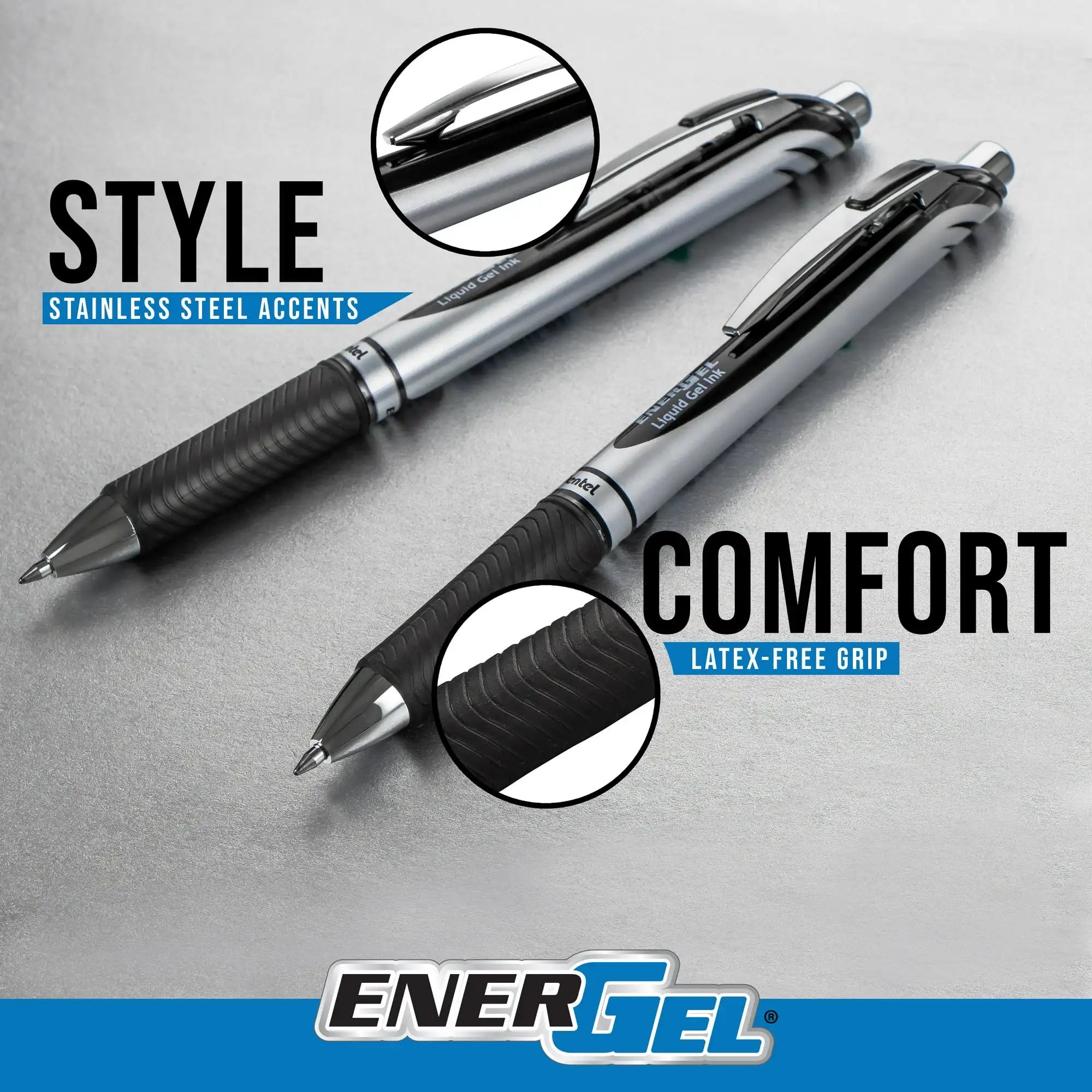 Pentel EnerGel RTX Gel Ink Pens – Medium Point 0.7mm, Passion Hue Assorted Ink, 5-Pack Smooth Writing Pens