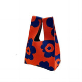 Handmade Knit Mini “Knot” Wrist Bag for Women – Korean Casual Tote & Reusable Shopping Bag